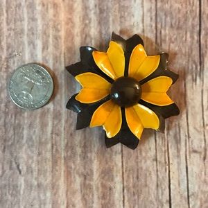 Vintage enamel metal pin